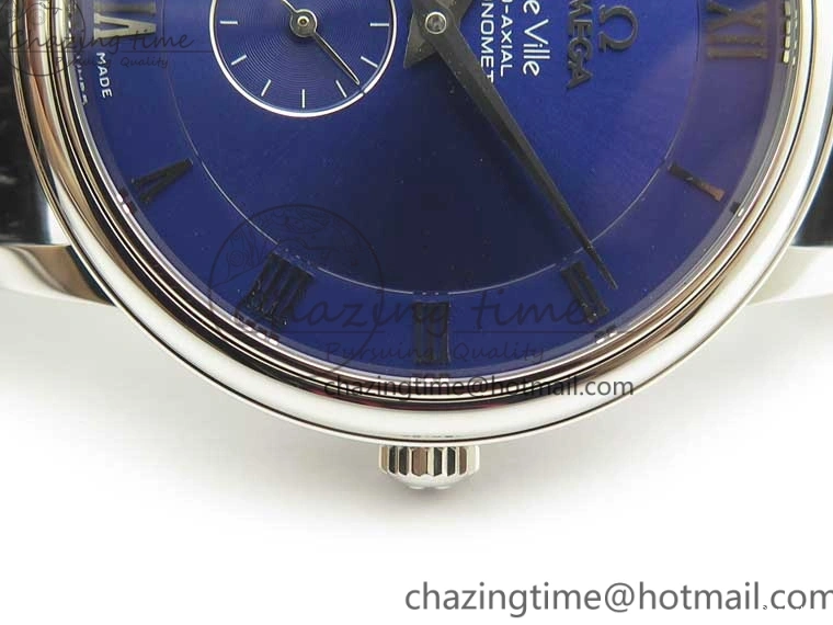 0427 Youthful De Ville Prestige Small Second TWF 1:1 Best Edition Blue Dial on Black Leather Strap MIYOTA 8035